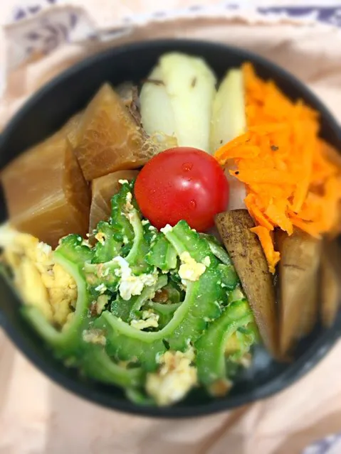 大根、コールラビ、人参、ゴーヤ、トマト#lunch #お弁当 #vegetarian|aiさん