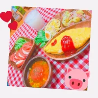 オムライス🍅🍽✨|❁HARUKA❁さん