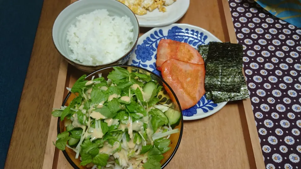 やまもりミニセロリのサラダがメイン|わこさん