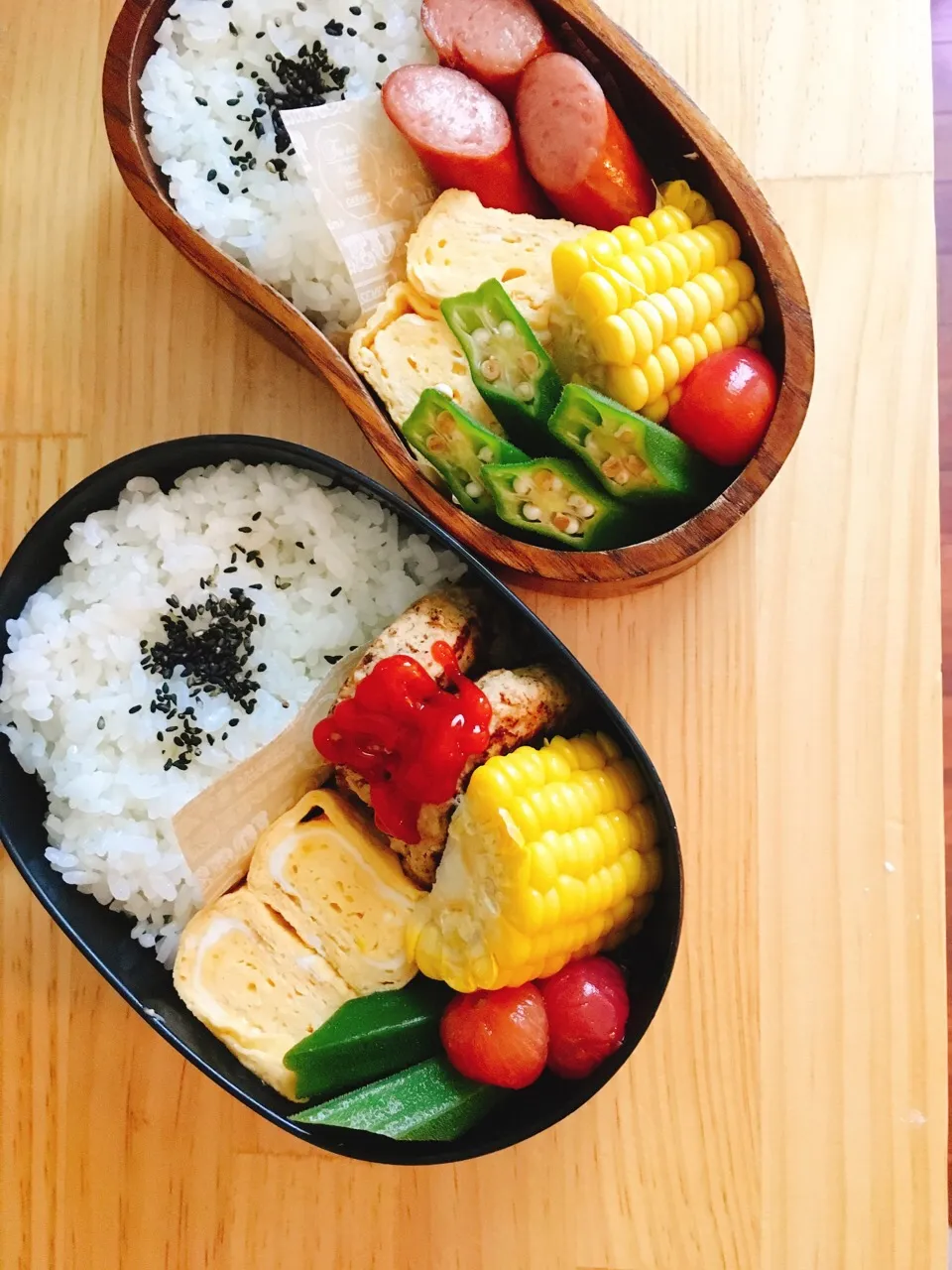 Snapdishの料理写真:今日のお弁当♡

#夏野菜 #だし巻き玉子 #キューピーマヨネーズ #お弁当 #卵焼きに隠し味マヨネーズ #|ゆかさん