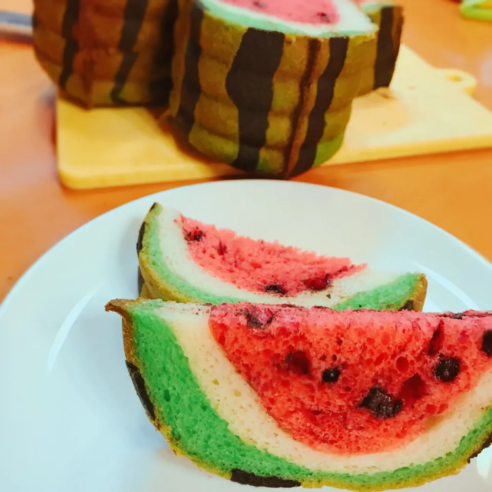 Snapdishの料理写真:🍉スイカパン|ぴらふさん