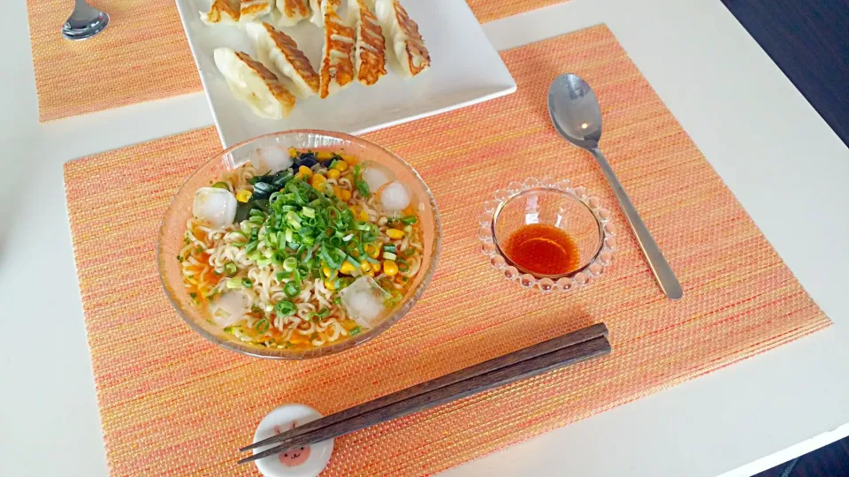 今日の昼食　サッポロ一番冷やしラーメン|pinknari🐰🌈さん