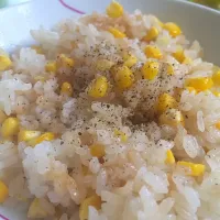 Snapdishの料理写真:とうもろこしご飯|めぐさん