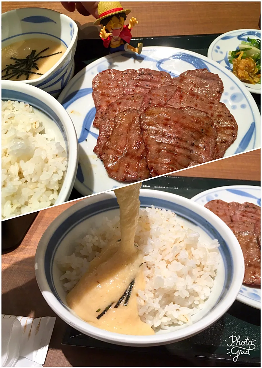 ลิ้นเนื้อย่างและมันมือเสือญี่ปุ่น 牛タン麦とろ@ที่ญี่ปุ่น ร้าน NEGISHI ねぎし|akiさん