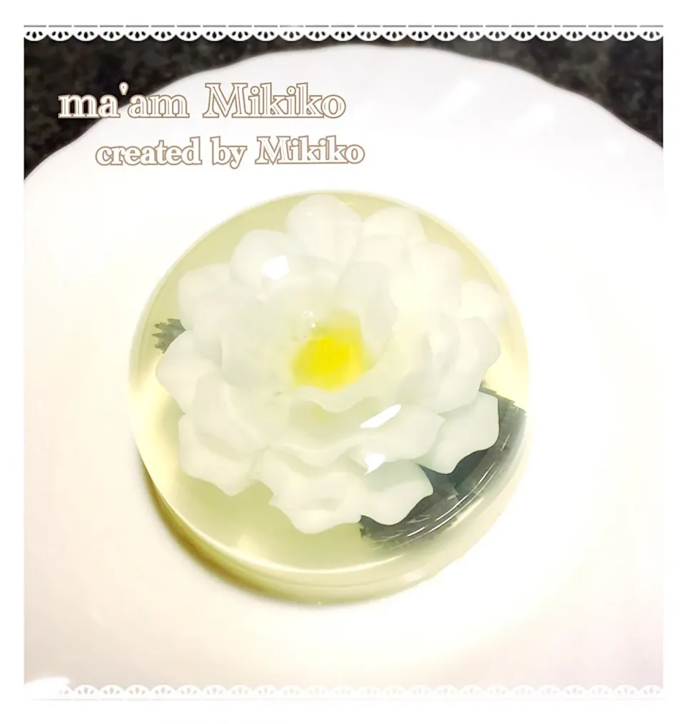 White Flower jelly cake|マダァムMikikoさん