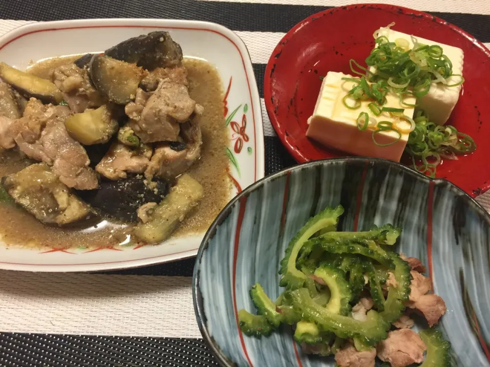 鶏とナスの味噌煮込み|愛ペガさん