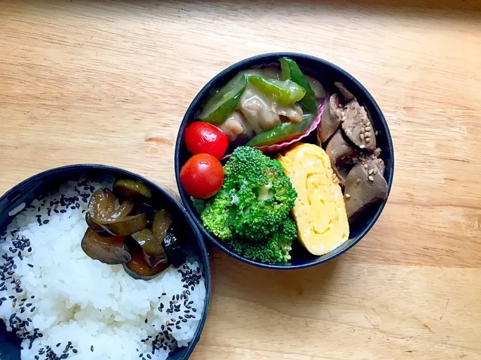 Snapdishの料理写真:鶏と胡瓜の中華クリーム煮 弁当|弁当 備忘録さん