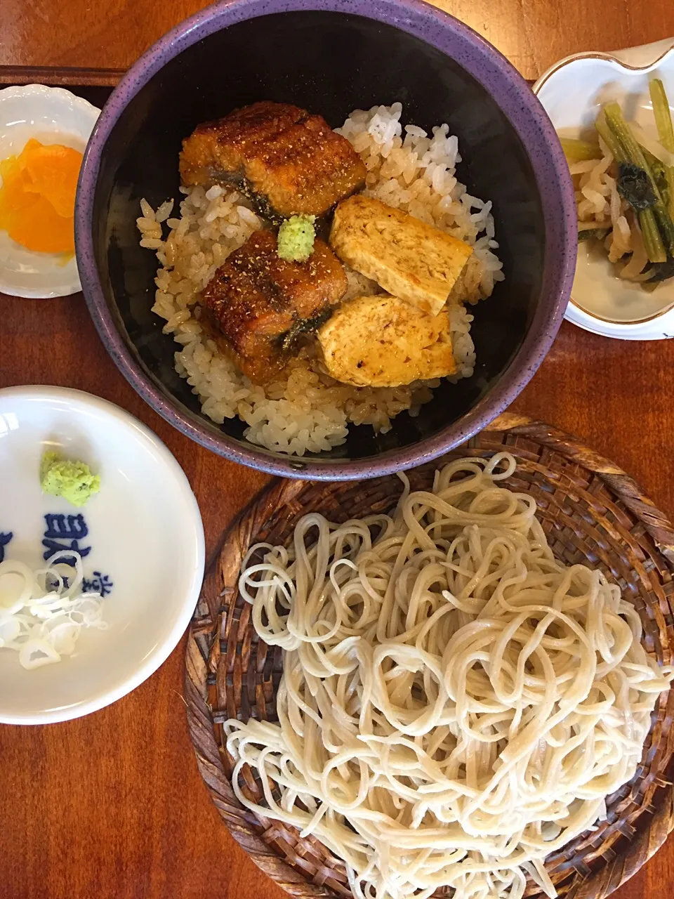 蕎麦と鰻丼|ごはんできたよ〜さん