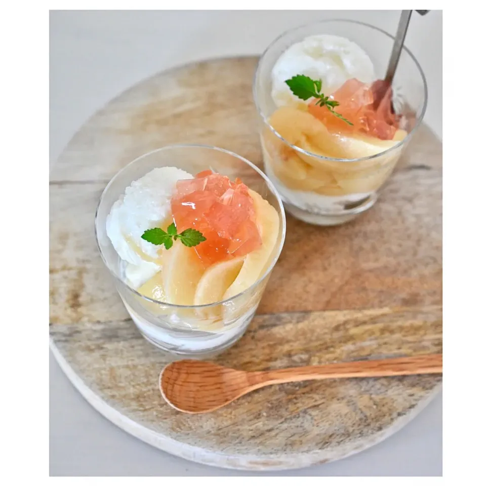 桃パフェ❤︎|kayokoさん