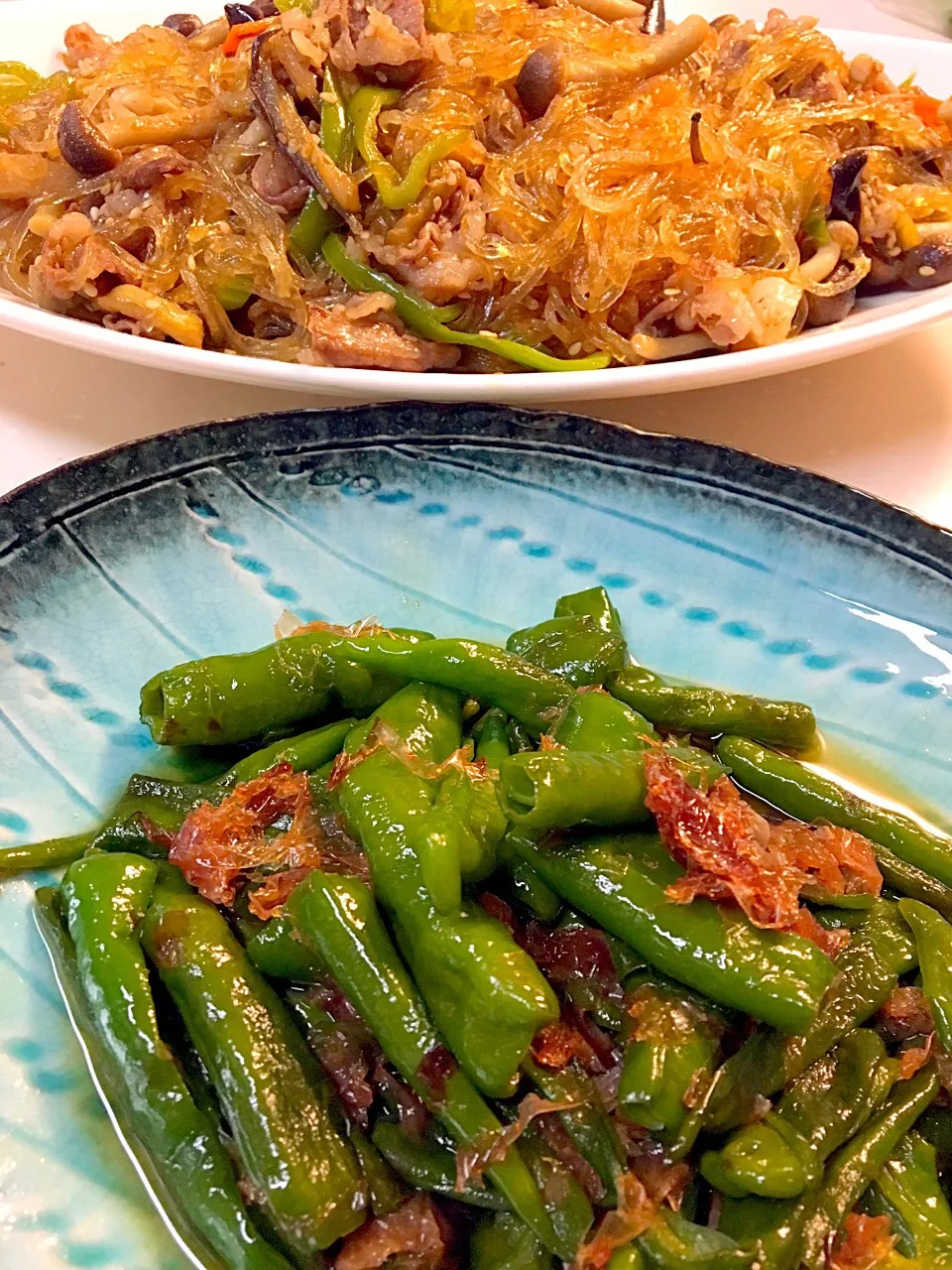 万願寺とうがらしの甘辛炒め チャプチェ 万願寺とうがらし美味しい♡|ゆうこさん