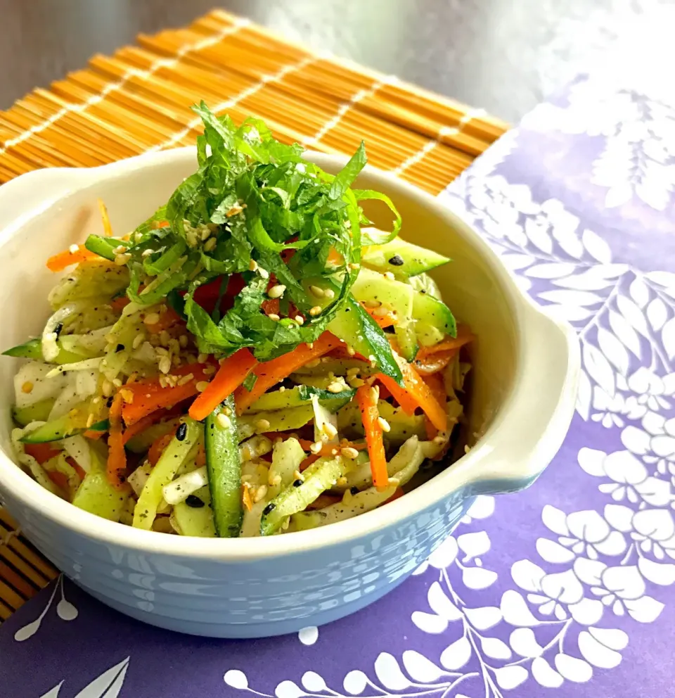 お野菜をもりもり食べられる胡麻黒酢和え🥗|砂雪さん