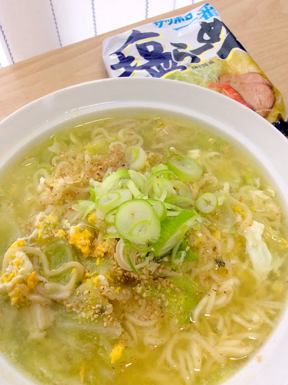 キャベツのかき玉塩ラーメン|ひよこさん