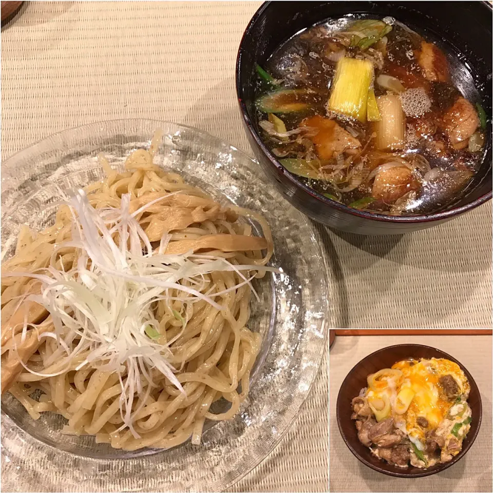 鴨汁つけそば＋鴨to葱の小親子丼@鴨to葱(御徒町)|塩豚骨さん