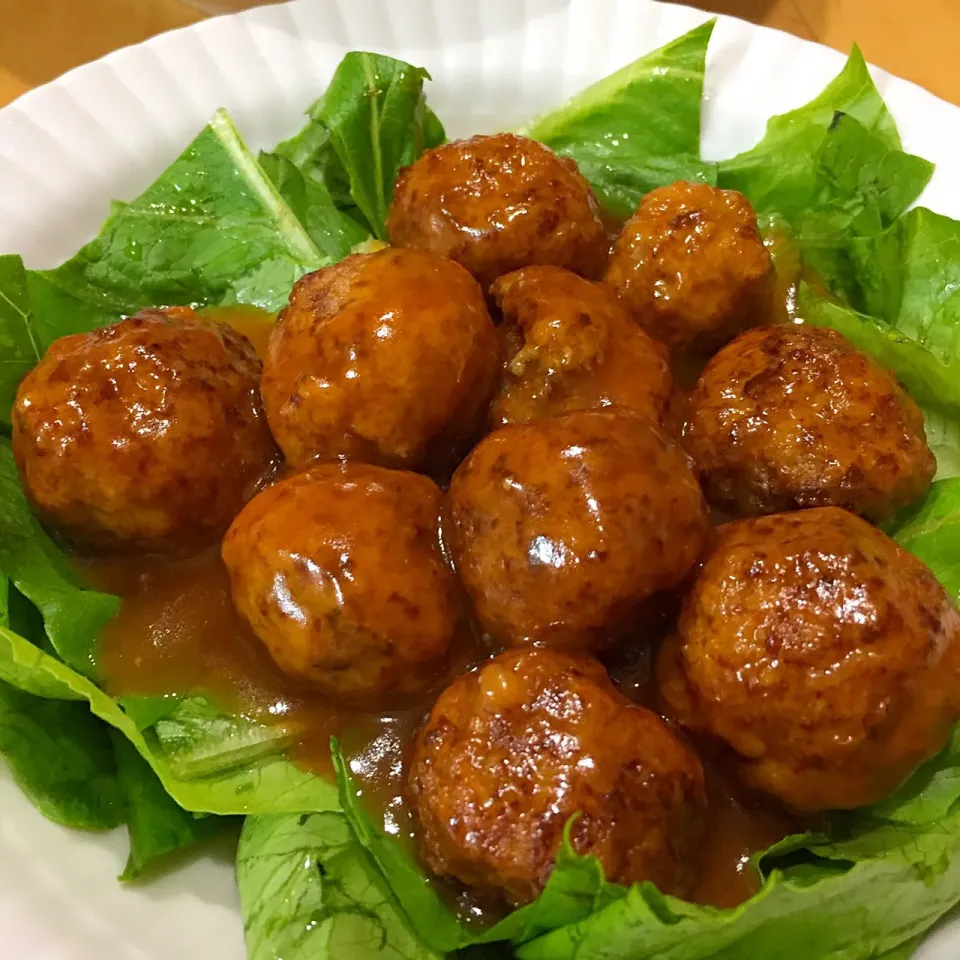 肉団子の甘酢あんかけ|沖縄「ピロピロ」ライフさん