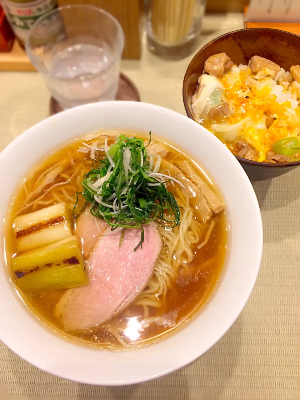 鴨らぁ麺＋鴨to葱 子親子丼
@鴨to葱|morimi32さん