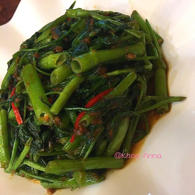 Snapdishの料理写真:🌶Sambal Kangkong🌱|🎀Kittyna🌸さん