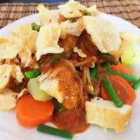 Indonesian veggie salad with peanut sauce .. we called it Gado-gado 😍😃|cinnamonxoxoさん