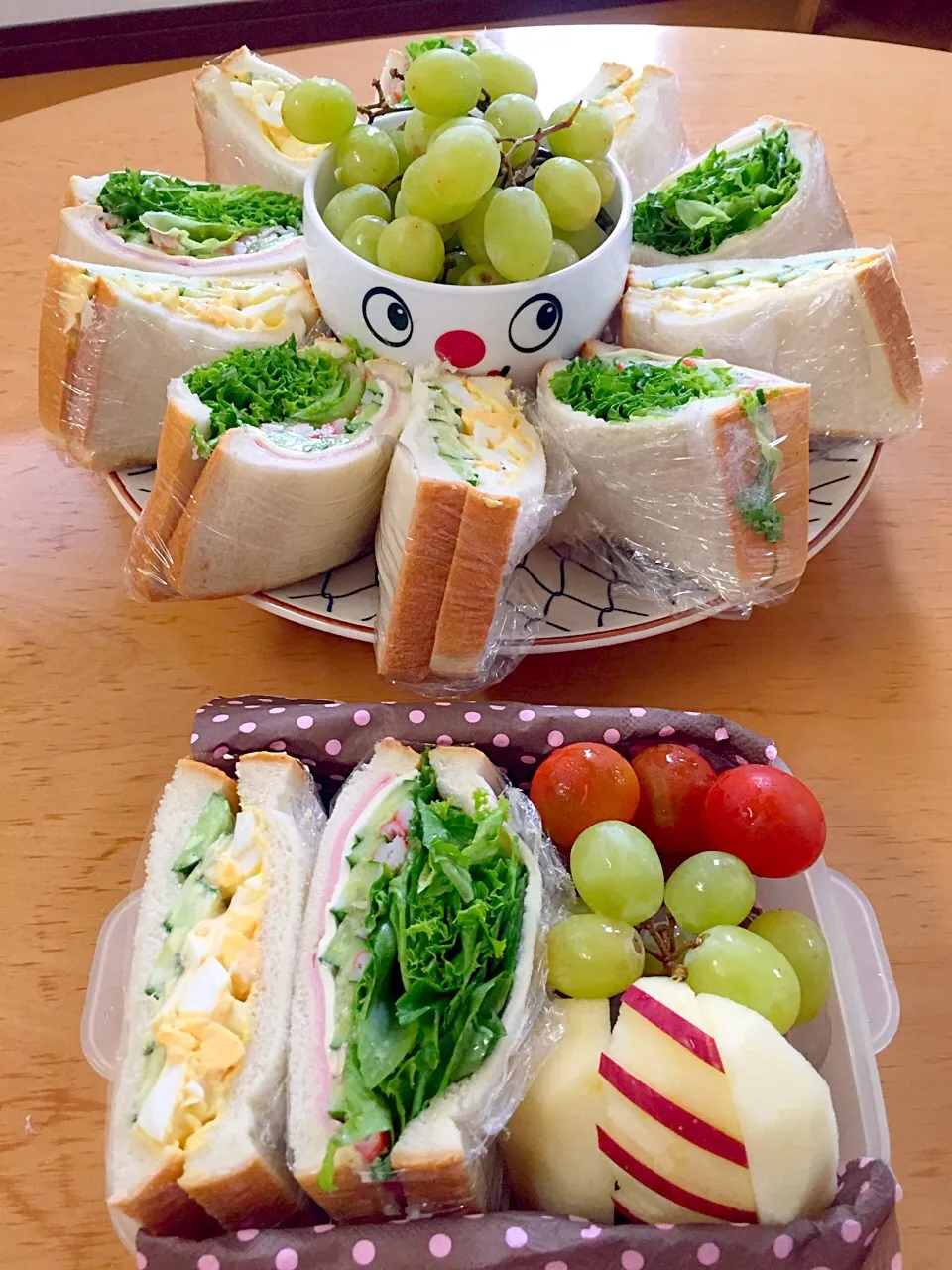 Snapdishの料理写真:わたしお弁当&お留守番ランチ( ´ ▽ ` )ﾉ|ふみぃさん