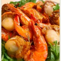 ホタテ入り〜Garlic Shrimp