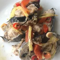 Tuna Steam Ginger and Tomato|Jolene Estherina Fabianaさん