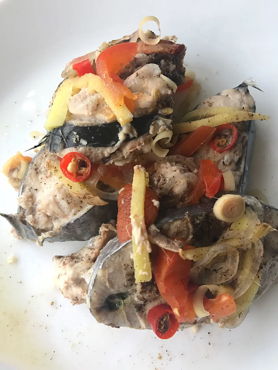 Tuna Steam Ginger and Tomato|Jolene Estherina Fabianaさん