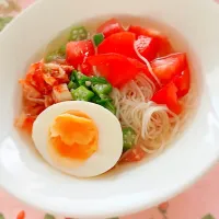 韓国風素麺♡|まかろんさん