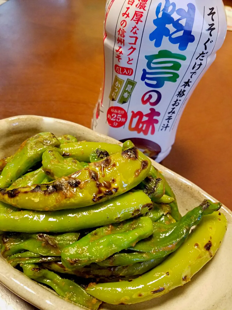 お味噌汁もいいけど😃
獅子唐の味噌炒めなんかもイイ👍みたい‼|ふりるさん