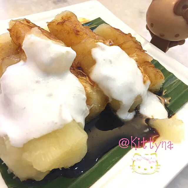 👑Steamed Tappiocca w Coconut Milk & Gula Melaka👍🏻💯|🎀Kittyna🌸さん