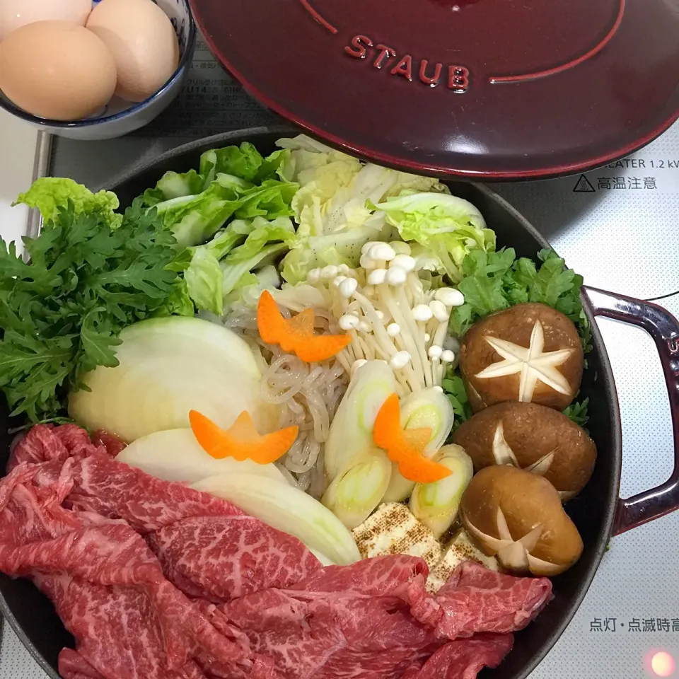 Snapdishの料理写真:真夏にSUKIYAKI⭐️|accoさん