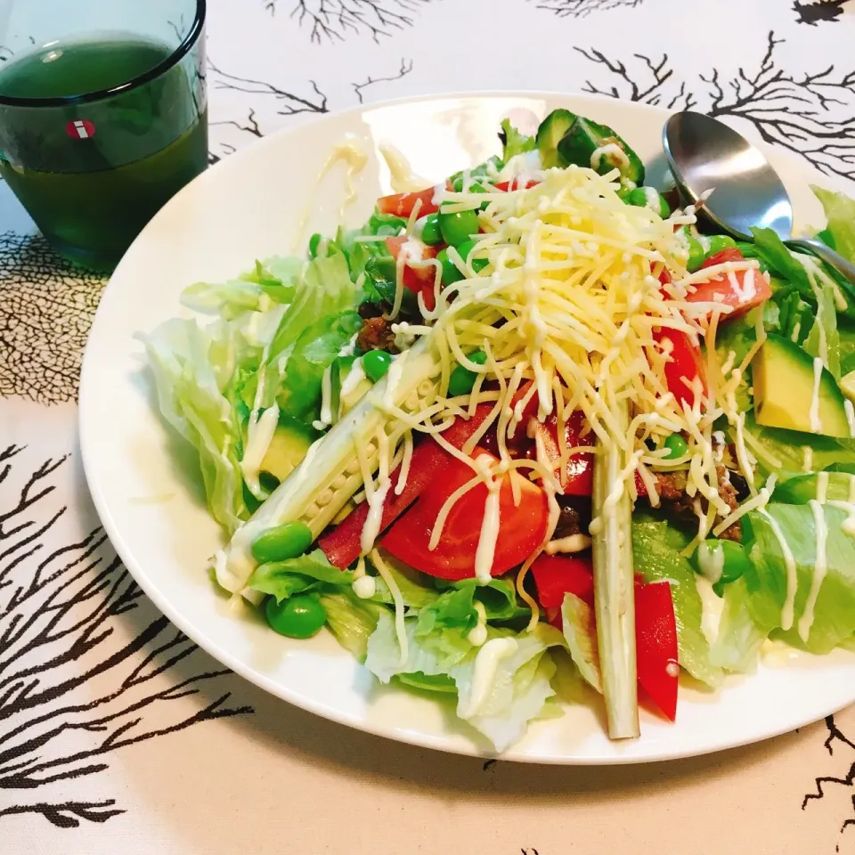 野菜たっぷりタコライスは昨日の夕飯|gintanさん