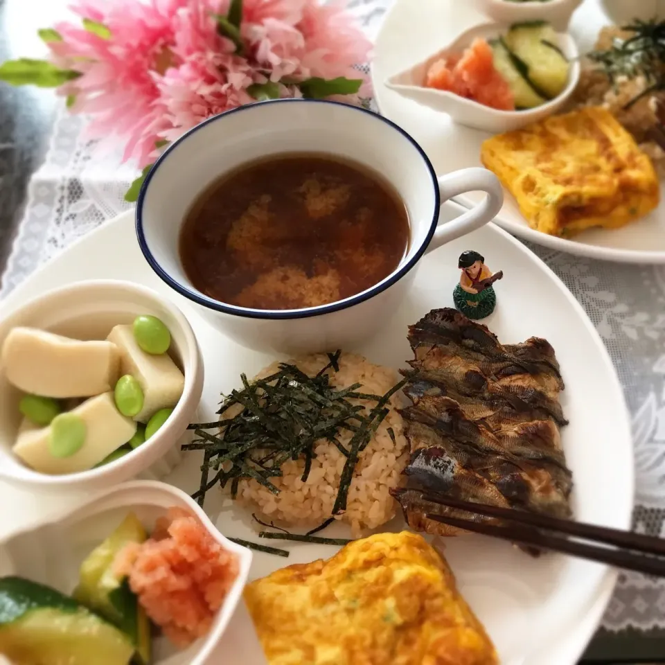 朝ごはん和プレート💓|noeさん