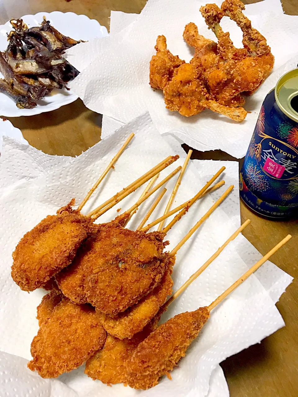 あじ大葉串、ハンマーチキン、ししゃも💖|Norio Fukudaさん