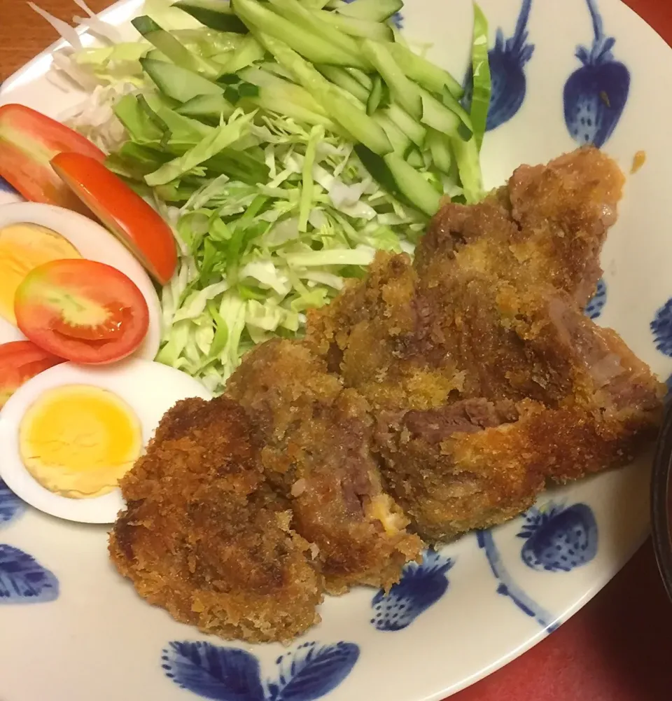 頂き物の鹿肉で、鹿カツ！
赤身でヘルシー、なかなか美味しい😋|RU.Farmさん