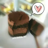 double chocolate mousse cake @yulitamomcake

 #chocolatecake|yulitaさん