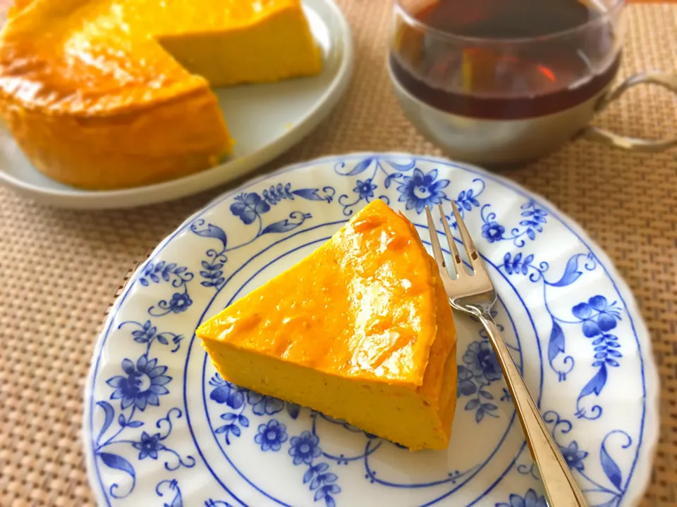 パンプキンチーズケーキ #pumpkin #cheesecake|Nana🐾さん