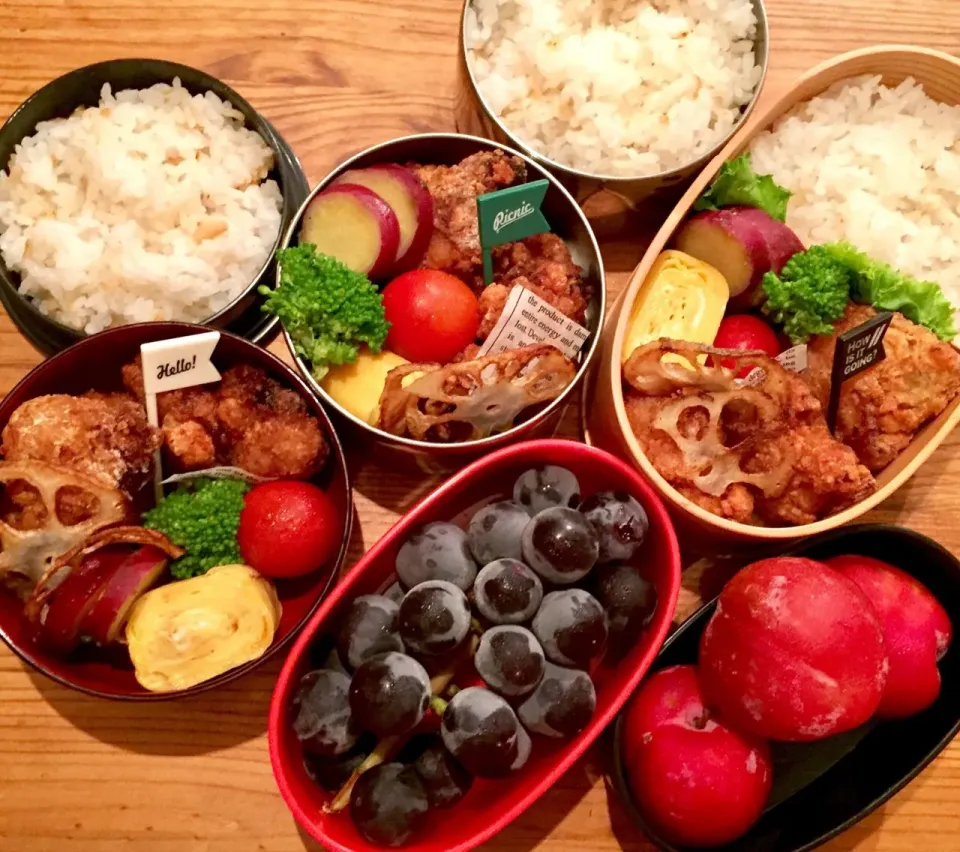 Snapdishの料理写真:8/5 お弁当🍱🍱🍱|カタツムリさん