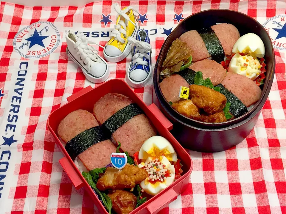 スパム弁当🍙|三姉妹のママさん