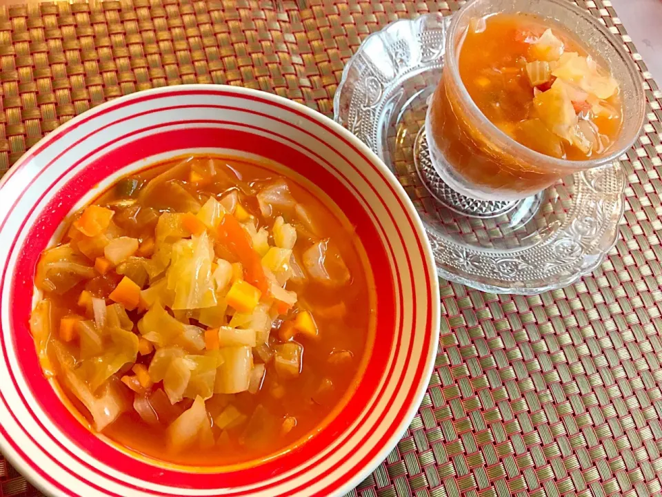 Minestrone🍅Cold or Hot?!冷製と温製どちらにします?ﾐﾈｽﾄﾛｰﾈ|🌈Ami🍻さん