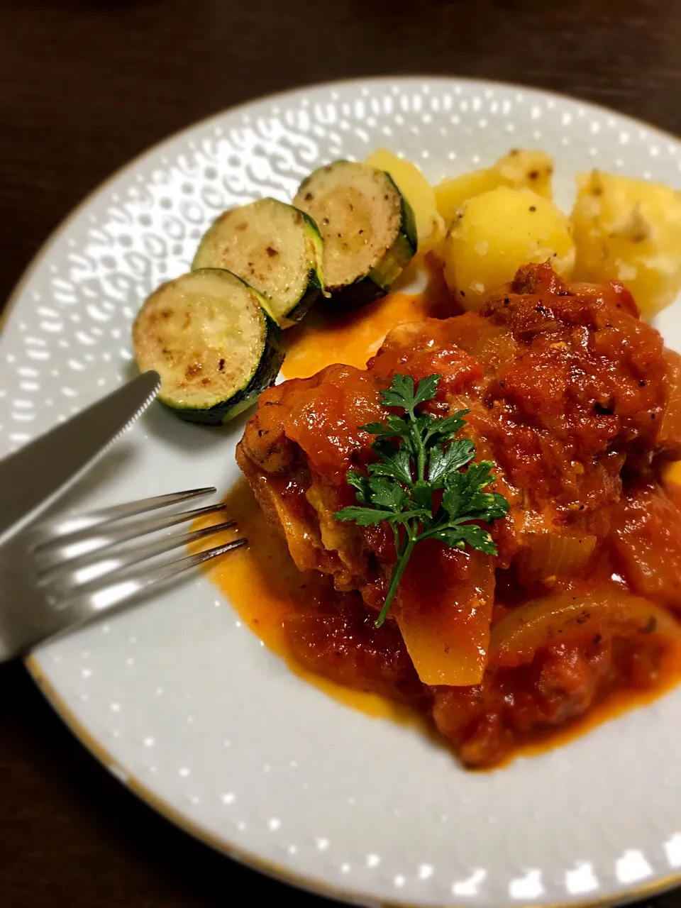 チキンのトマト煮込み🍅♪|るん♪さん