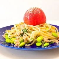 おだしトマトの冷製パスタ🍅|けこさん