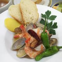 海老とあさりのアヒージョ風