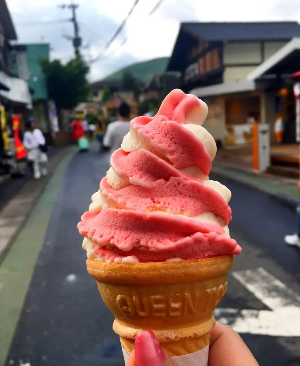 Strawberry ice cream💖

湯布院でお散歩(๑˃̵ᴗ˂̵)|七味さん