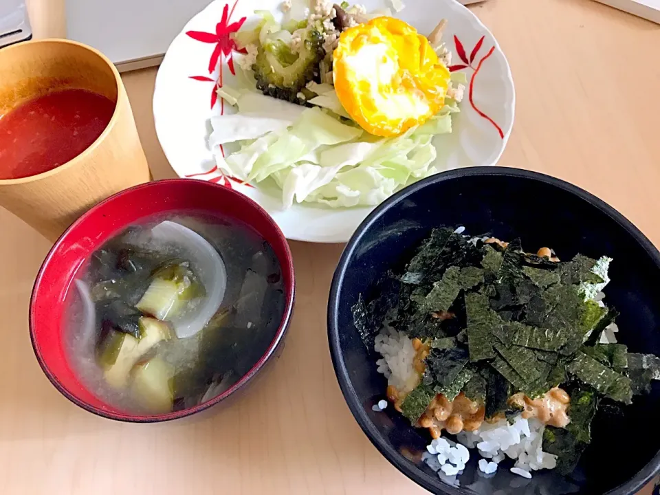 8月6日朝食兼昼食|ばぁさんさん