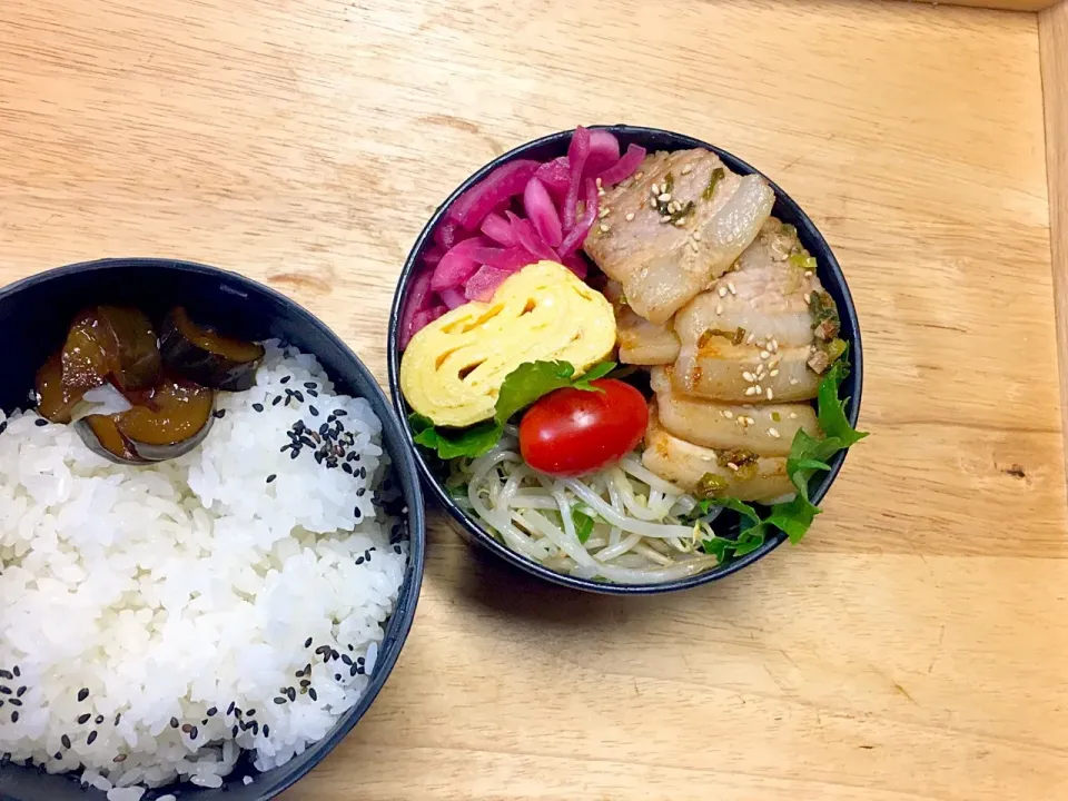 豚バラの塩ダレ 弁当|弁当 備忘録さん