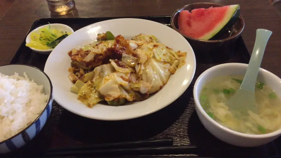 回鍋肉定食 720円|おっちさん