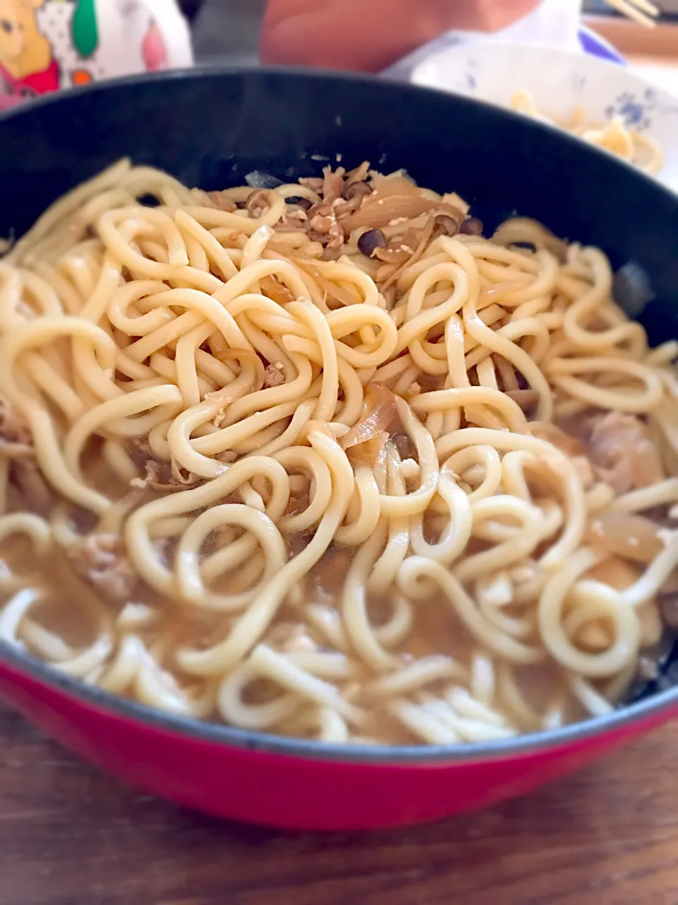 Snapdishの料理写真:すき焼き風うどん|ちびろ菌さん