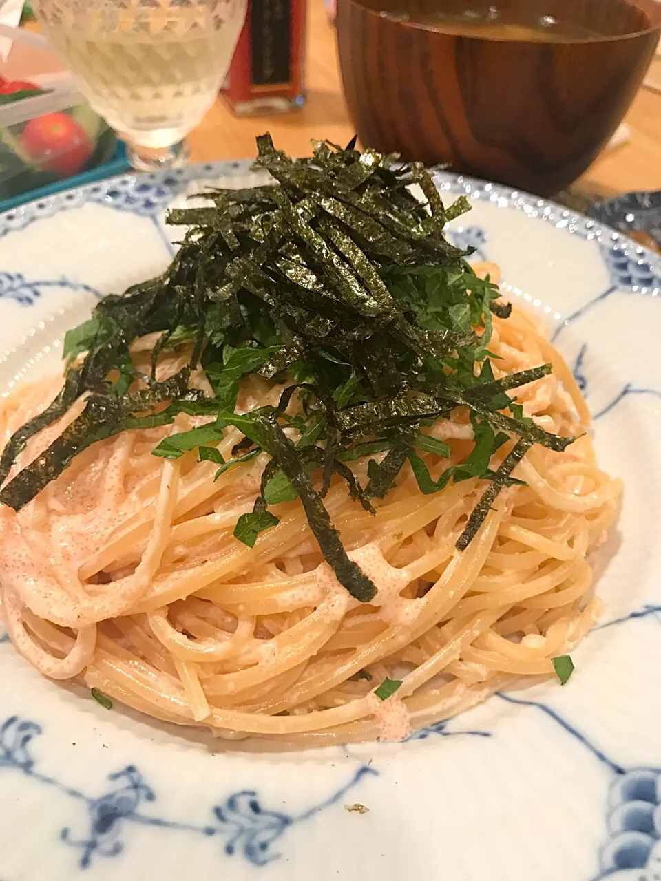 明太子クリームパスタ💕with 大葉と海苔🍀|keitanさん