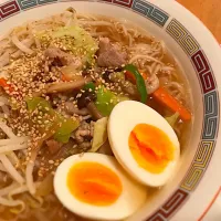 富山の大門素麺で野菜ラーメン|ひまわりんさん