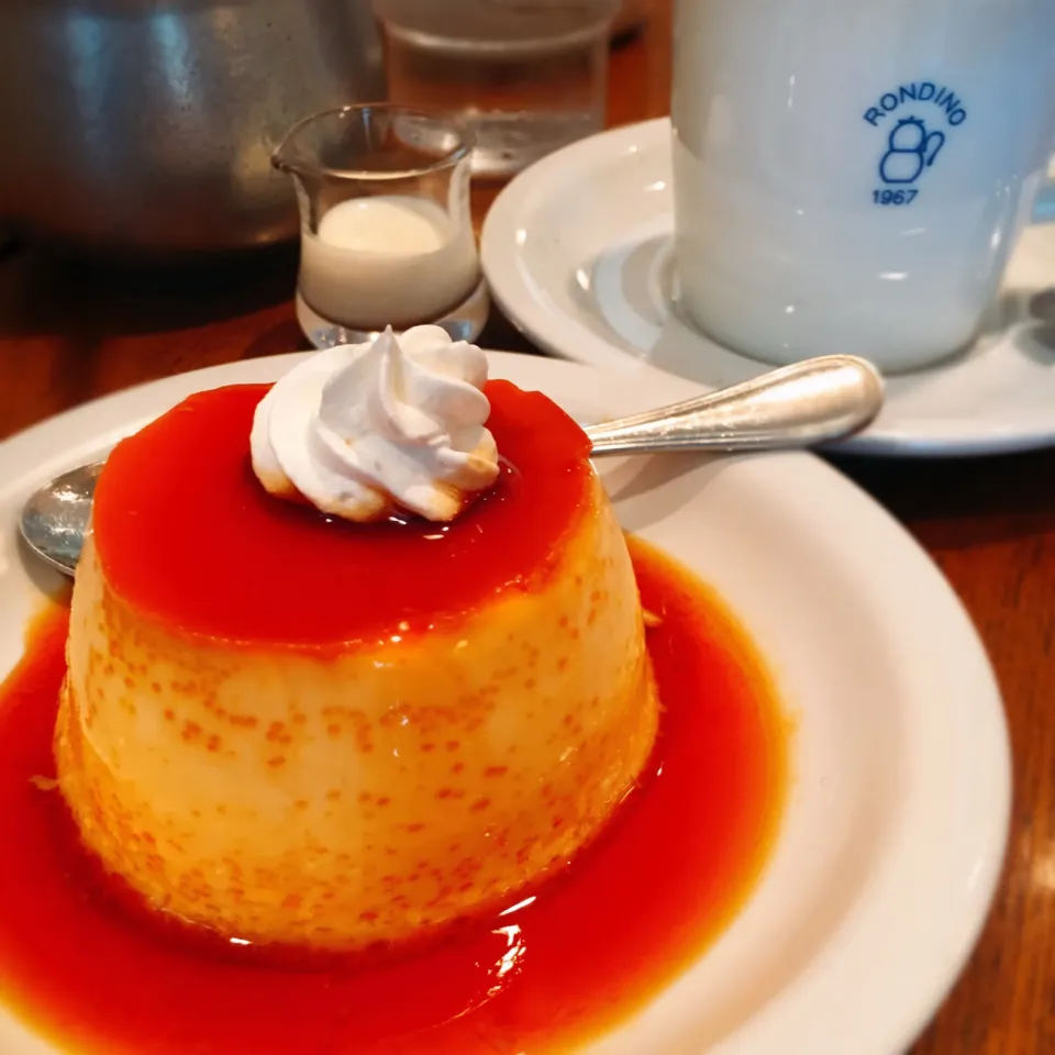 鎌倉西口の喫茶店☕️ カフェ・ロンディーノのプリン🍮|まっつー🐾さん