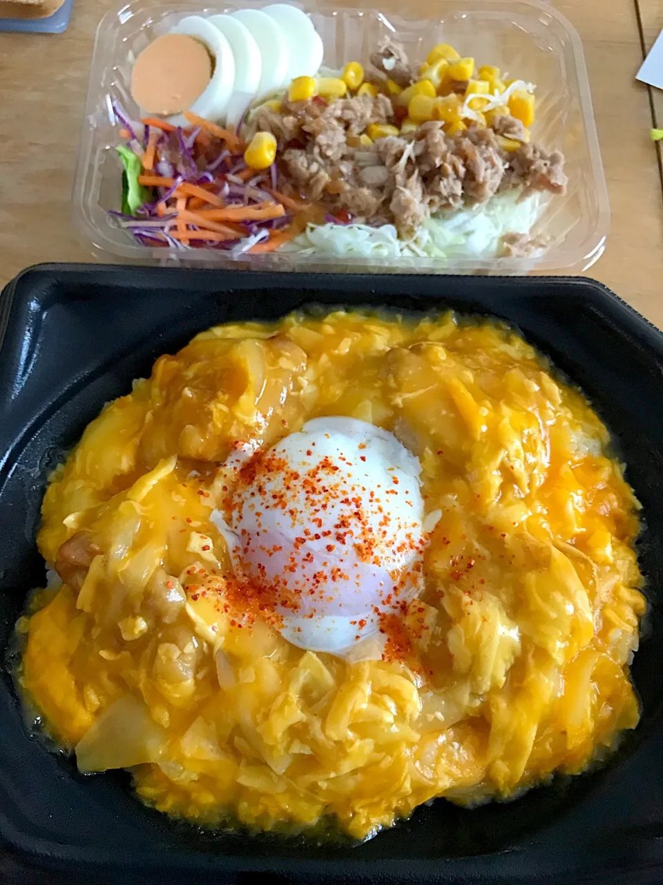 Snapdishの料理写真:だぶる卵の親子丼🍚|るみおんさん